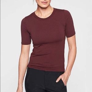 Athleta renew ribbed tee